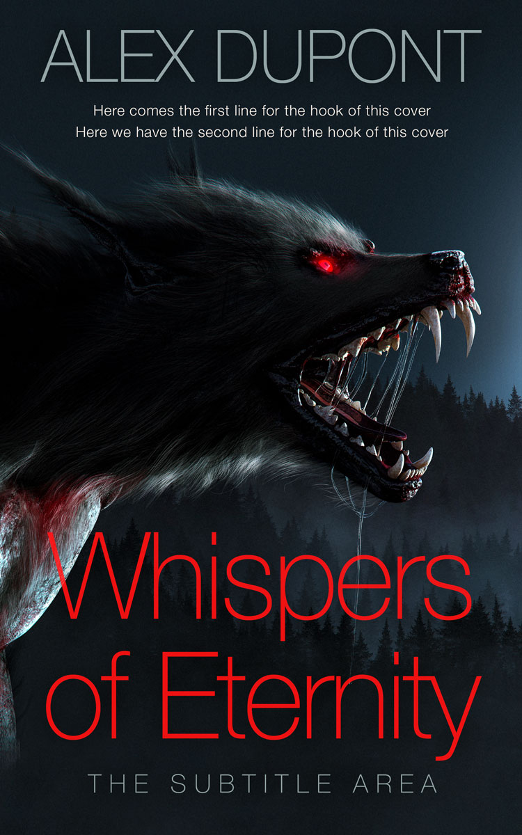 2D view of Premade Horror Book Cover - Woodsmoke