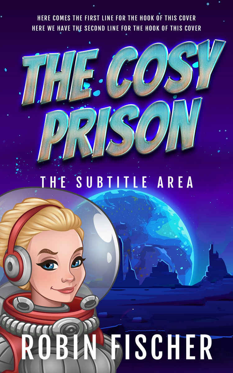 2D view of Premade Science Fiction Book Cover - Lucky Point