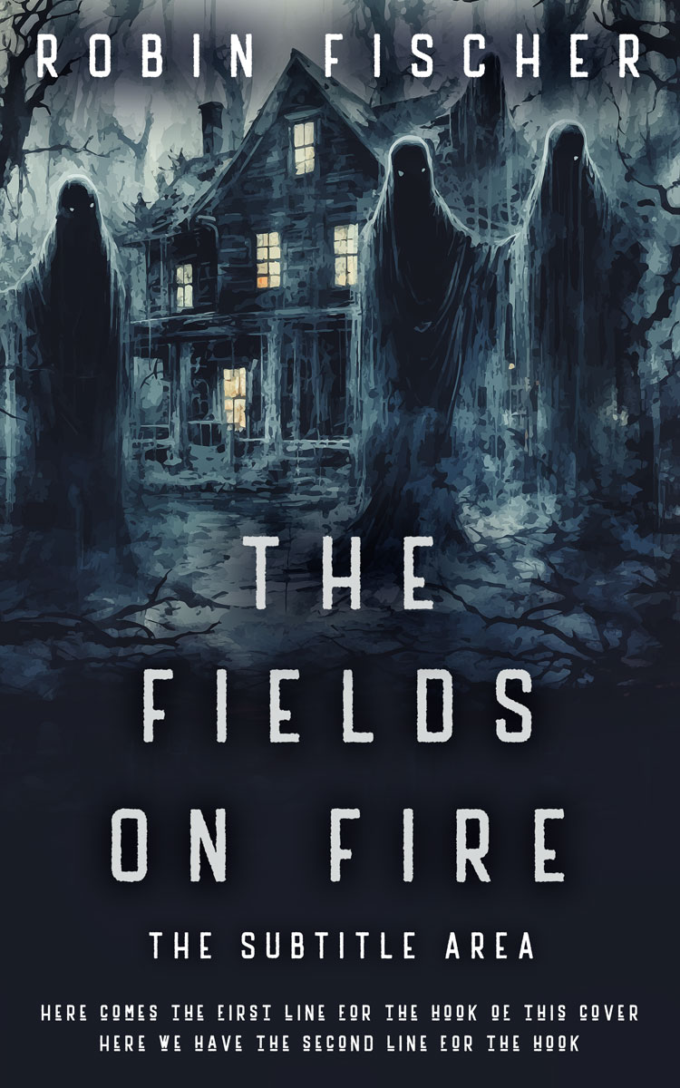 2D view of Premade Fantasy Book Cover - Ebony Clay