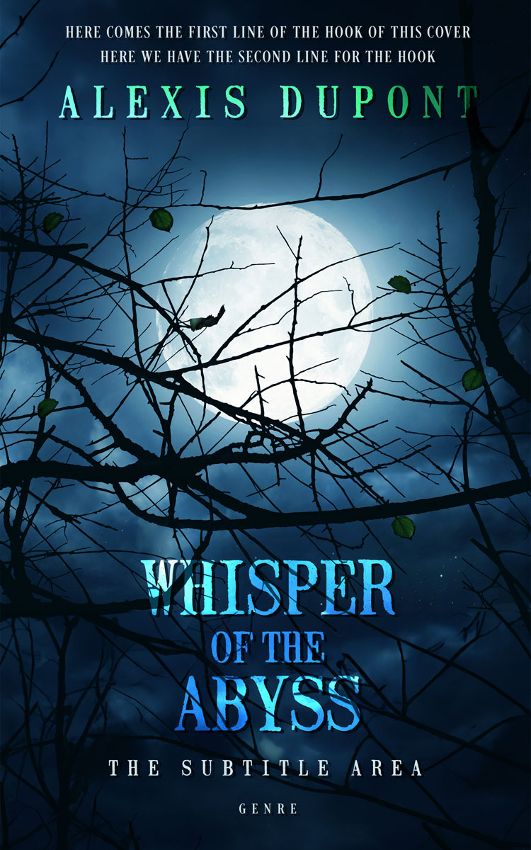 2D view of Black Pearl #14757 - Premade Fantasy Book Cover