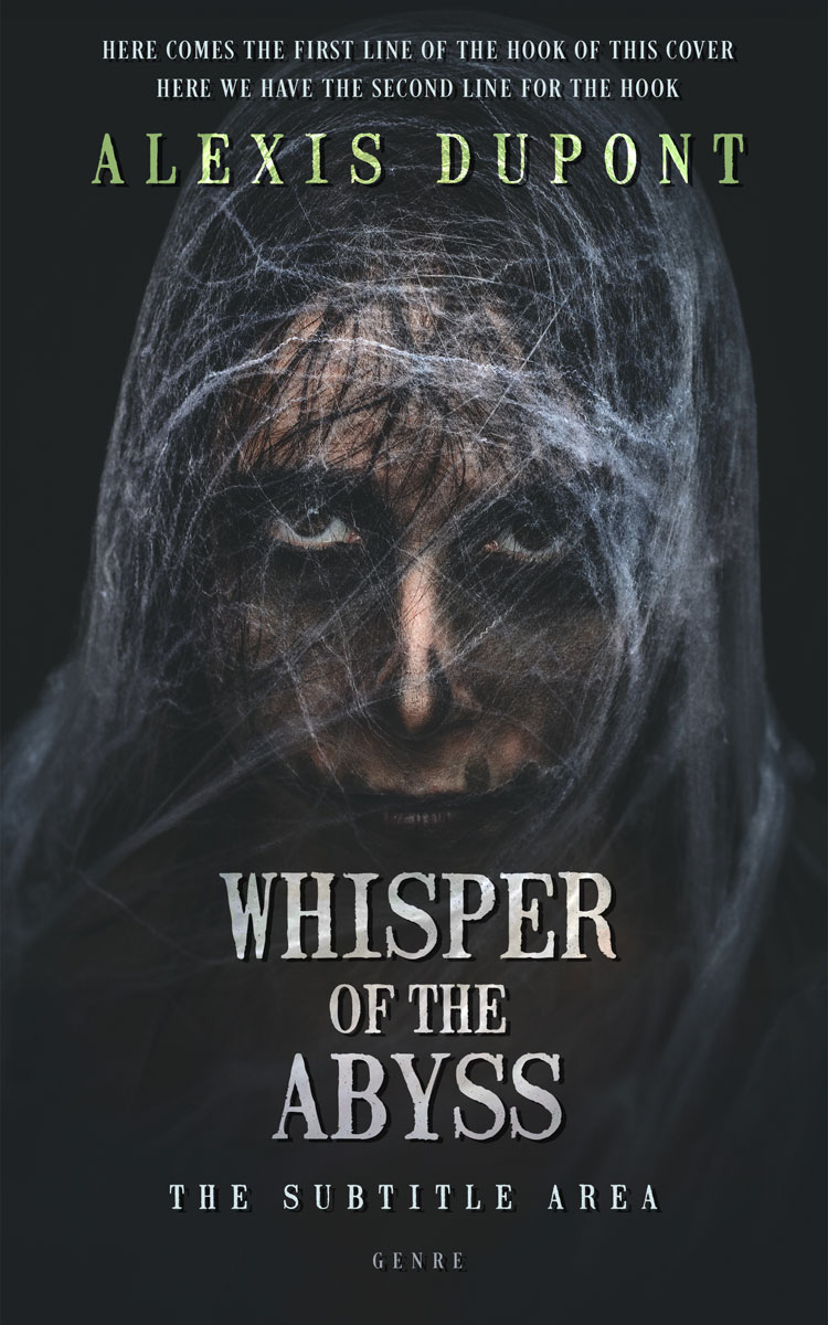 2D view of Premade Horror Book Cover - Shark