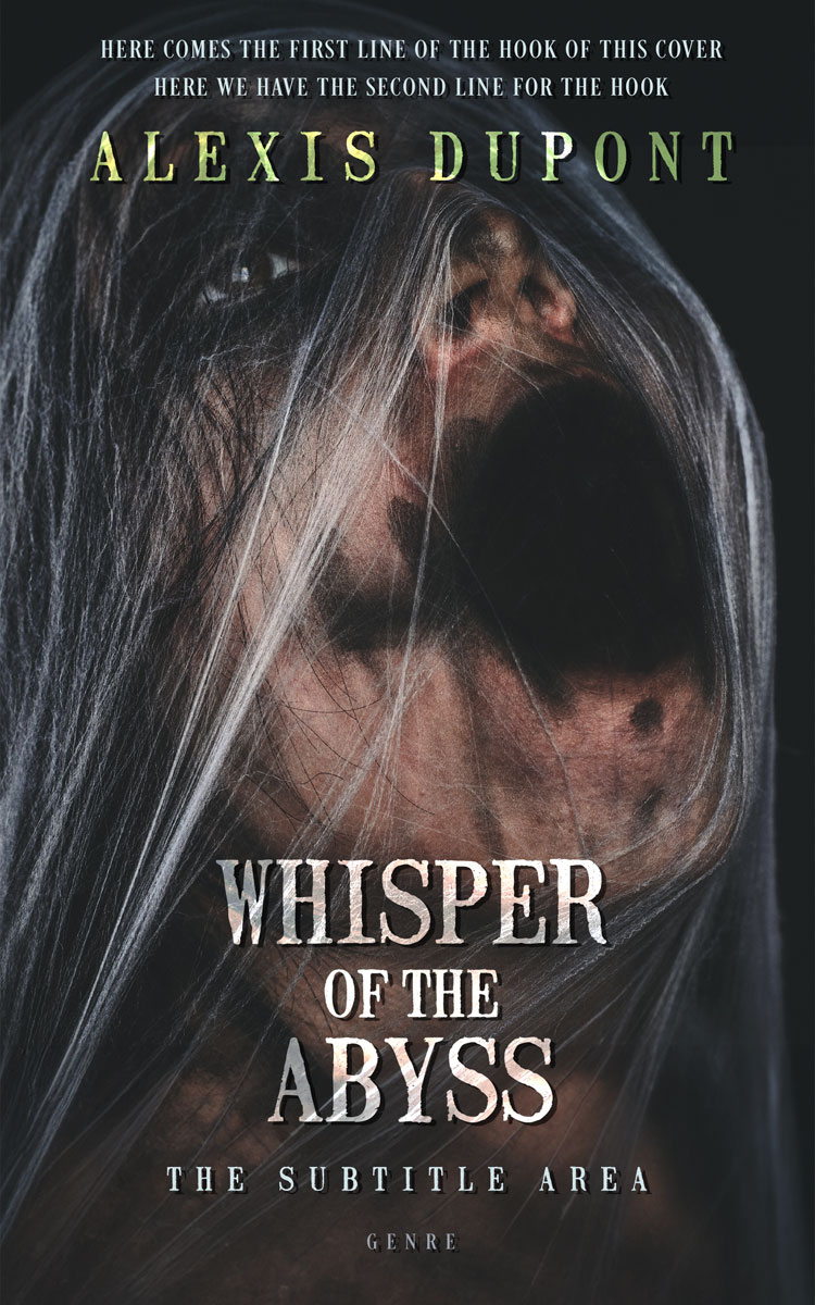 2D view of Premade Horror Book Cover - Shark