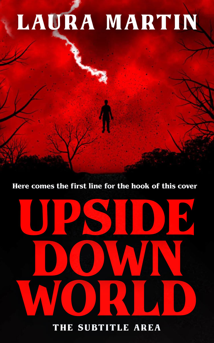 2D view of Crimson #14769 - Premade Horror Book Cover