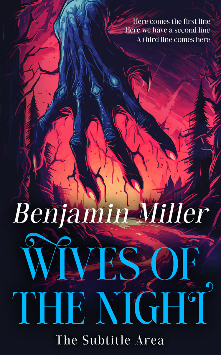 2D view of Premade Horror Book Cover - Cabaret