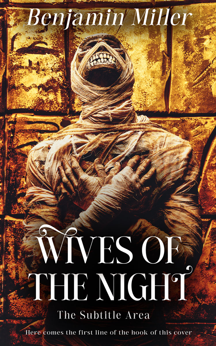 2D view of Premade Horror Book Cover - Gondola