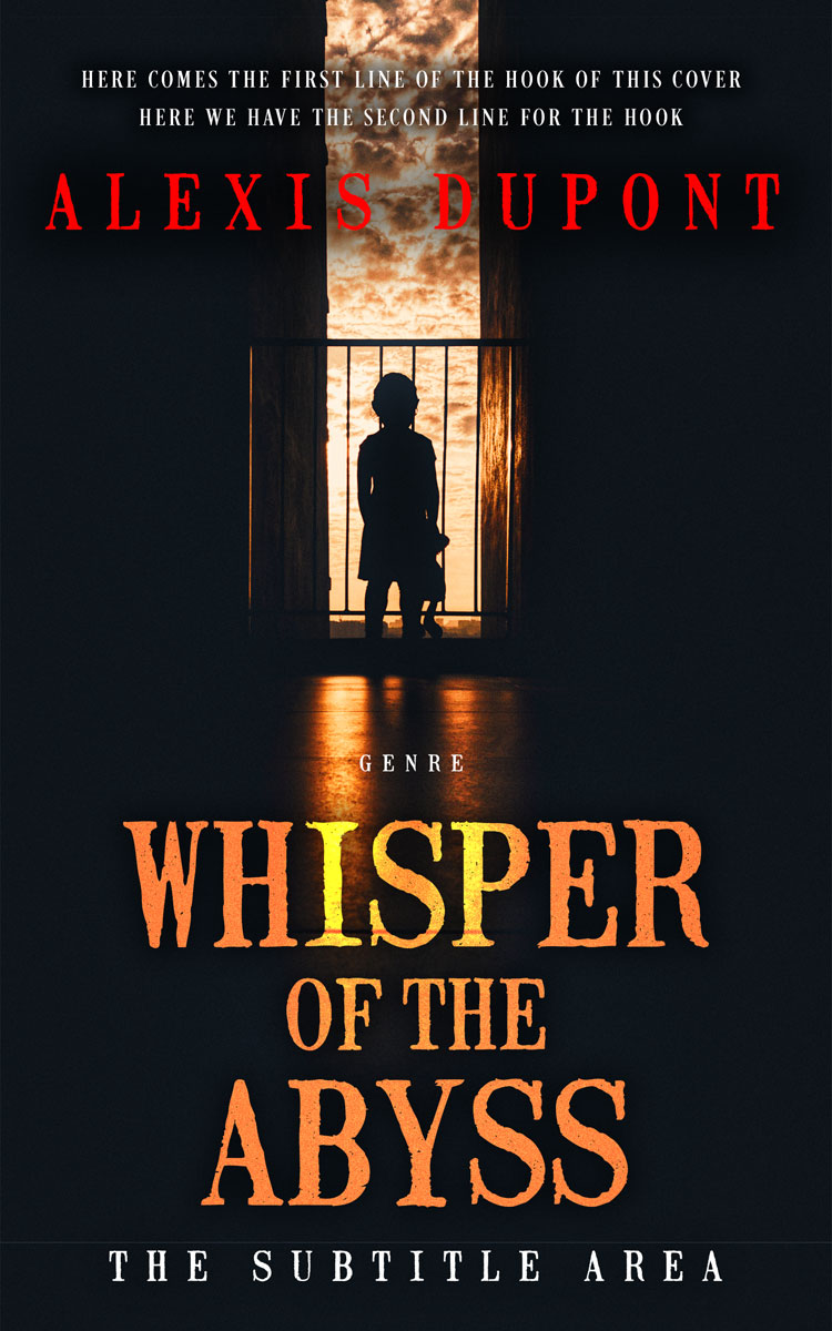 2D view of Black #14842 - Premade Children's Book Cover