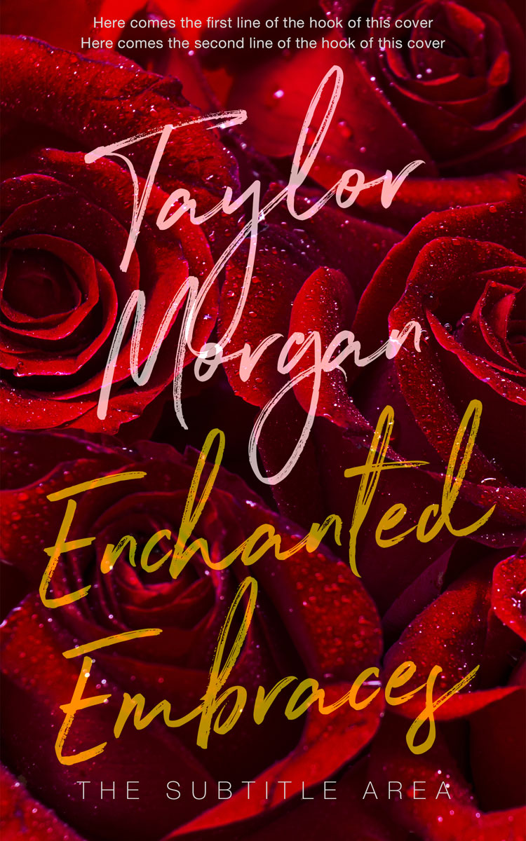 2D view of Premade Romance Book Cover - Rustic Red