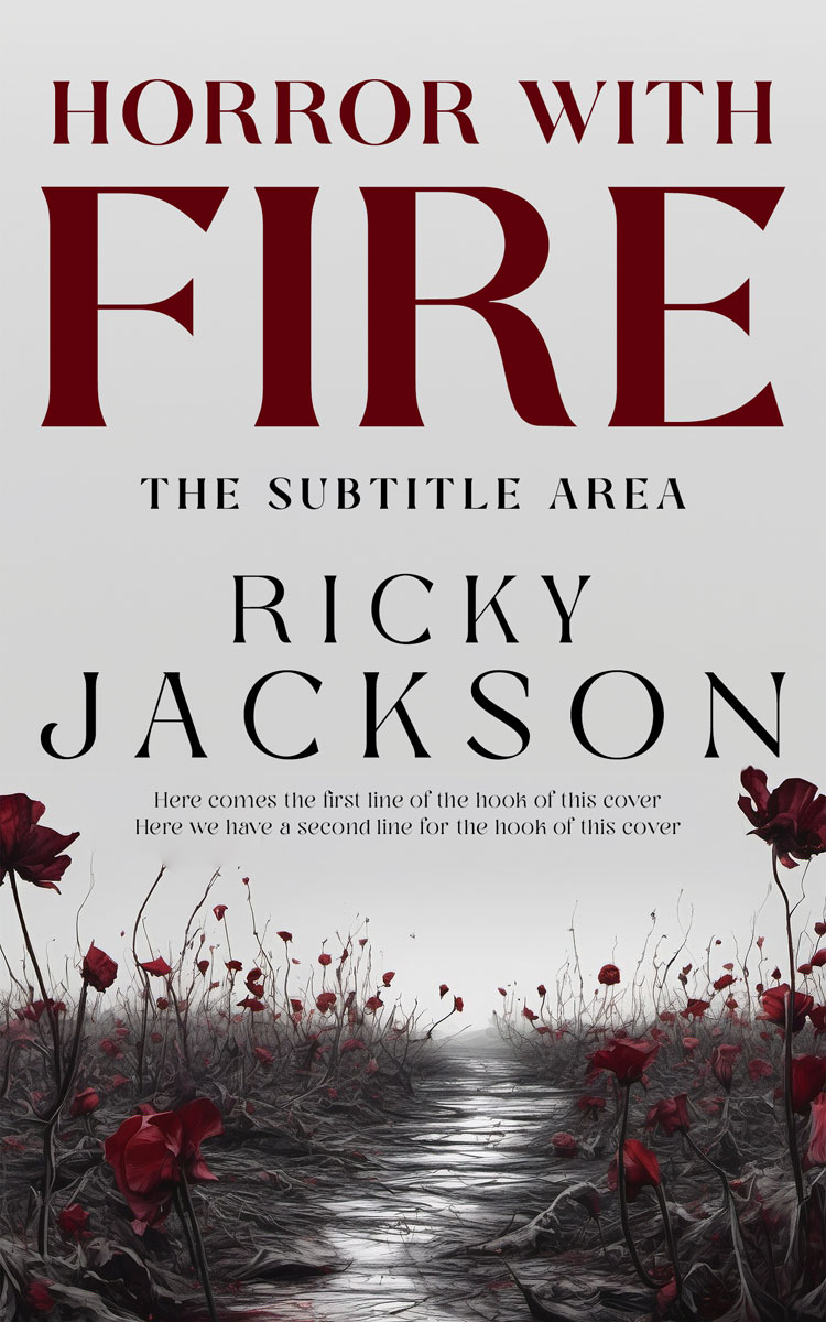 2D view of Jon #14921 - Premade Abstract Book Cover