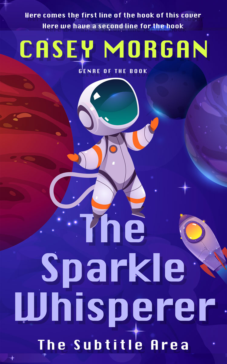 2D view of Jacksons Purple #14940 - Premade Science Fiction Book Cover