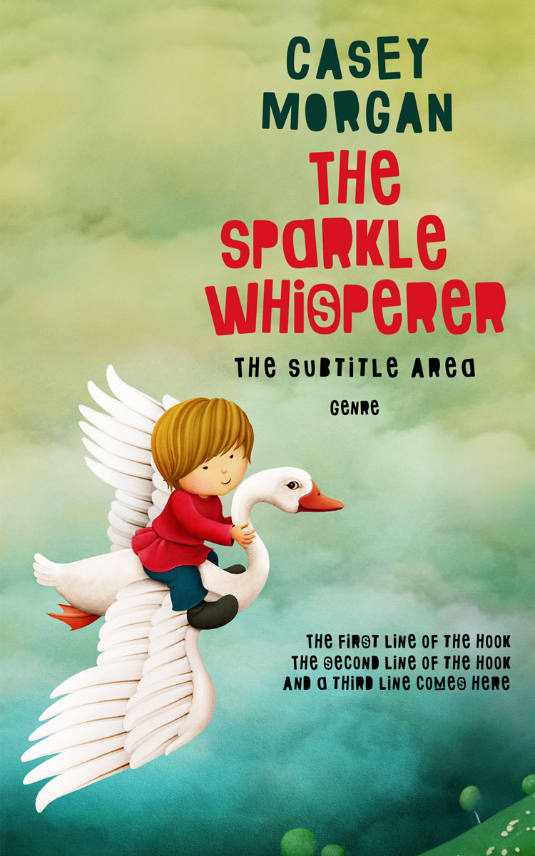 2D view of Swamp Green #14948 - Premade Fantasy Book Cover