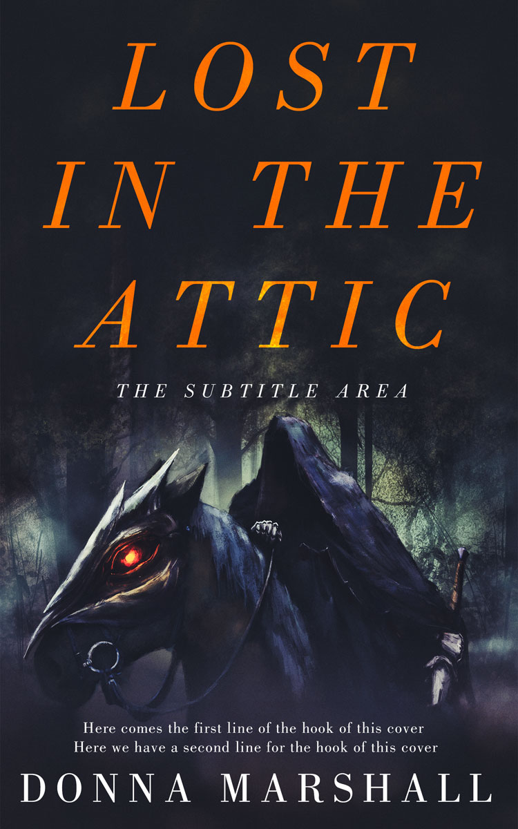 2D view of Charade #14960 - Premade Fantasy Book Cover