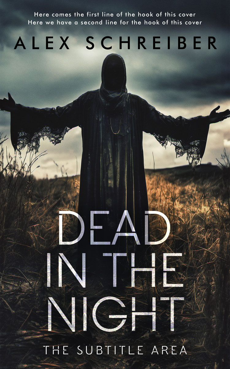 2D view of Shark #14988 - Premade Mystery & Thriller & Suspense Book Cover