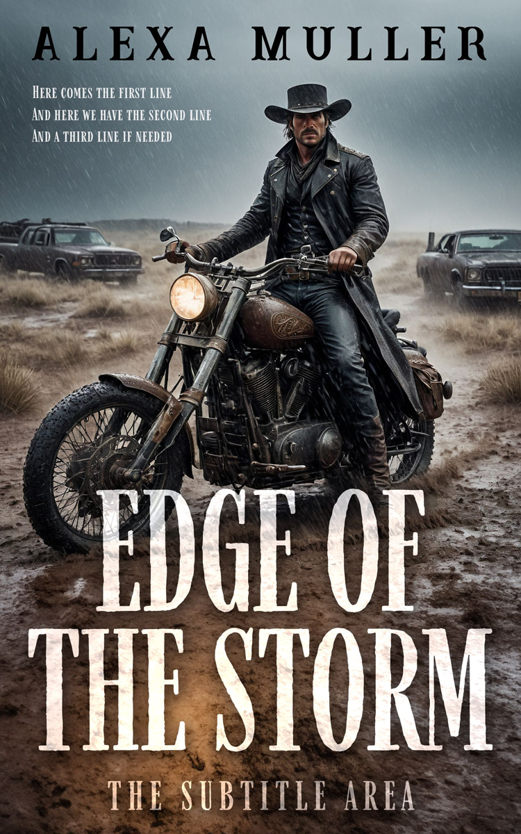 2D view of Premade Action & Adventure Book Cover - Masala