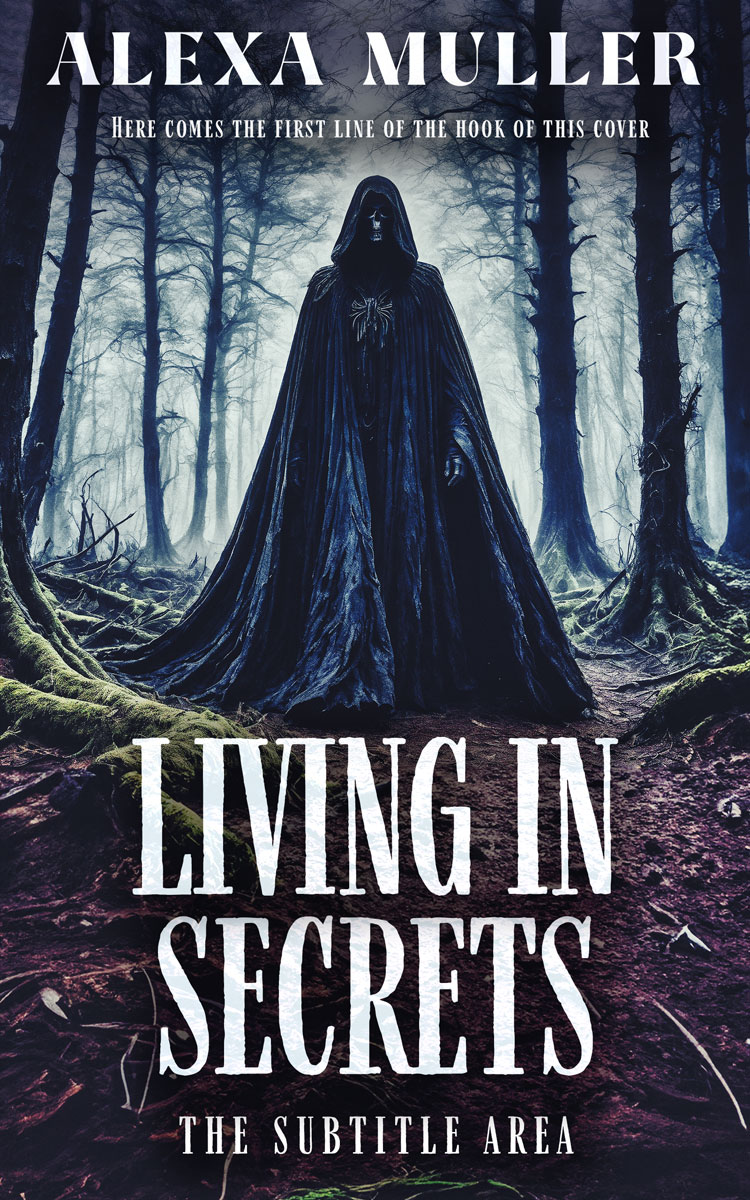 2D view of Tiara #15046 - Premade Mystery & Thriller & Suspense Book Cover