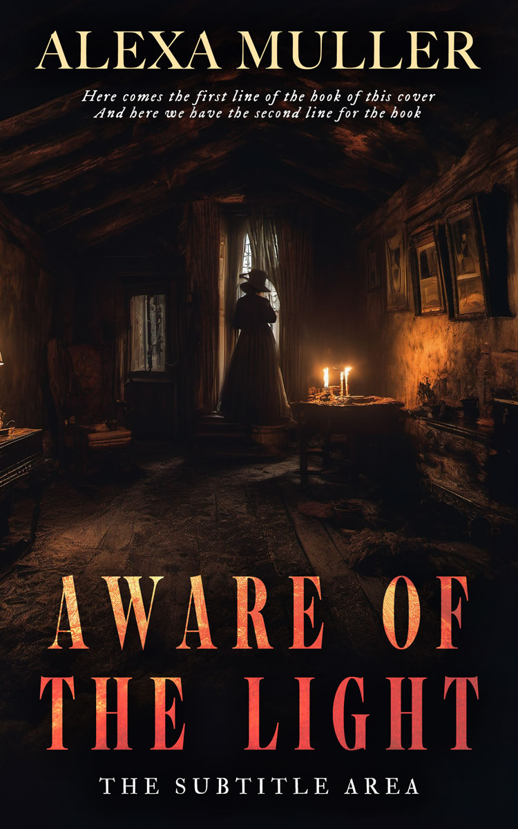 2D view of Premade Mystery & Thriller & Suspense Book Cover - Cocoa Brown