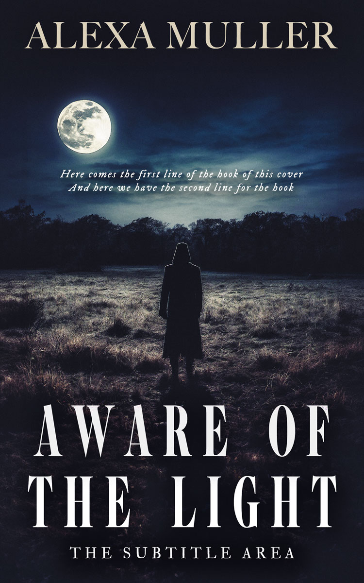 2D view of Ebony Clay #15055 - Premade Horror Book Cover