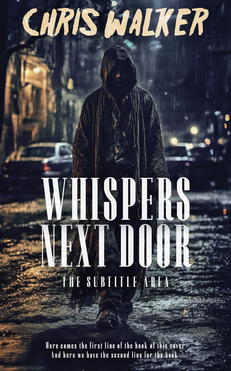 2D view of Charade #15079 - Premade Horror Book Cover