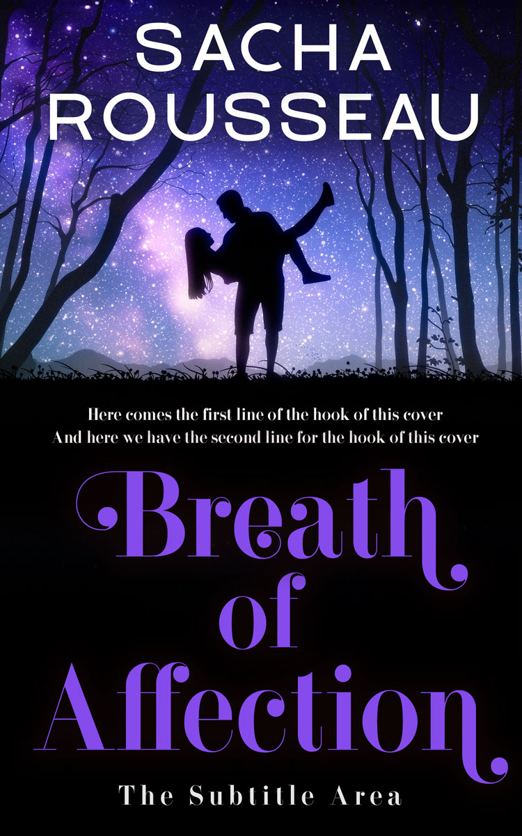 2D view of Ebony #15127 - Premade Romance Book Cover