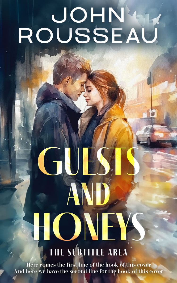 2D view of Oxford Blue #15145 - Premade Romance Book Cover