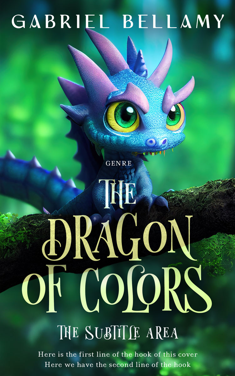 2D view of Gable Green #15157 - Premade Fantasy Book Cover | BookCoverZone