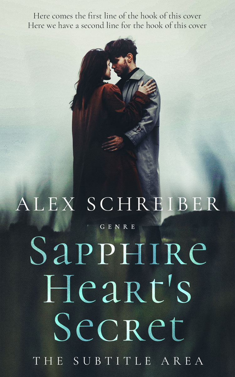 2D view of Premade Romance Book Cover - Outer Space