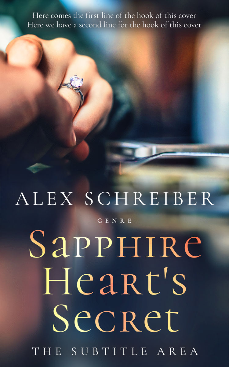 2D view of Premade Romance Book Cover - Ebony Clay