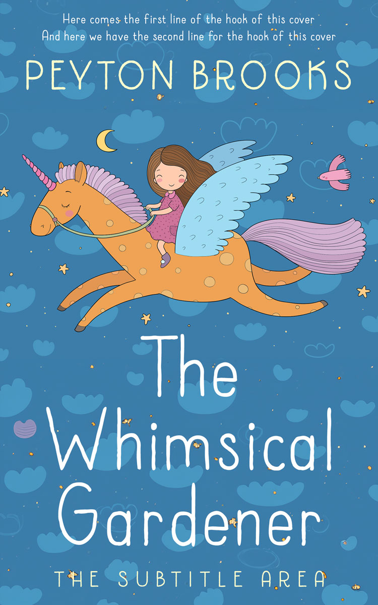 2D view of Steel Blue #15195 - Premade Fantasy Book Cover