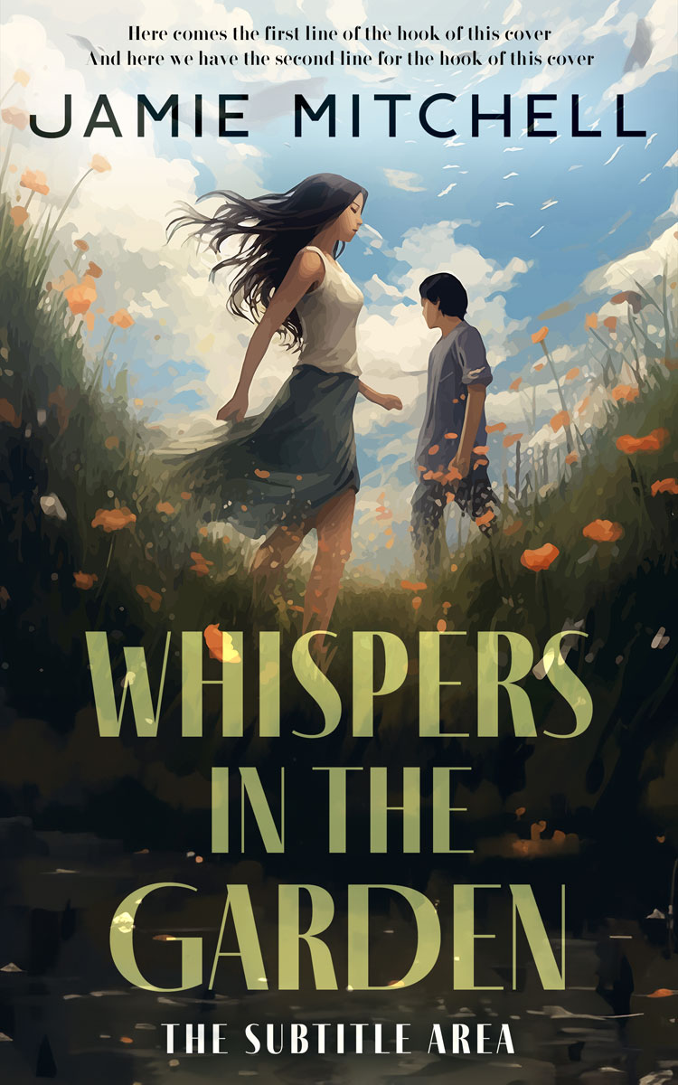 2D view of Premade Teen & Young Adult Book Cover - Moon Mist