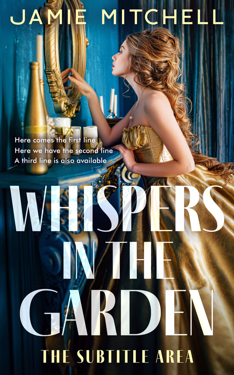 2D view of Premade Chick Lit Book Cover - Vanilla