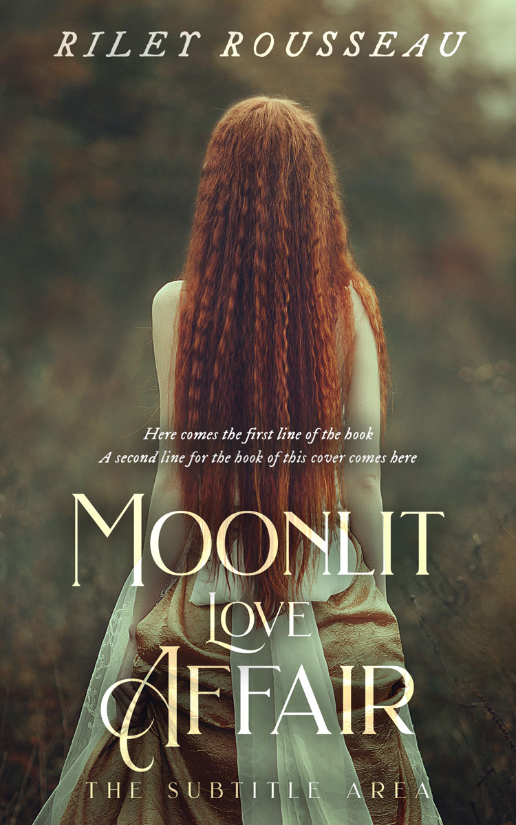 2D view of Taupe #15270 - Premade Fantasy Book Cover