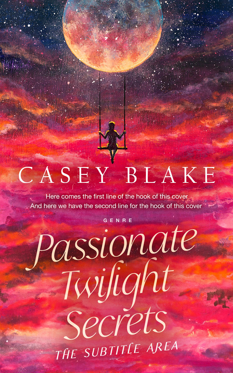 2D view of Brick Red #15288 - Premade Romance Book Cover