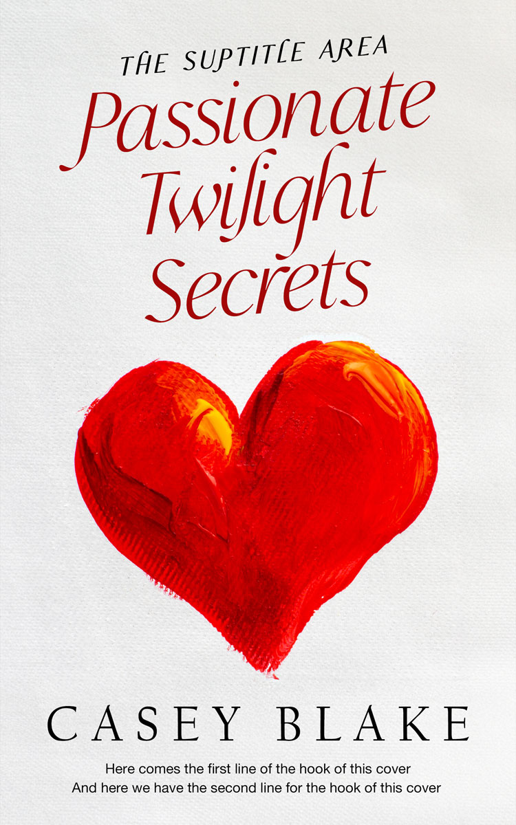 2D view of Premade Romance Book Cover - Desert Storm