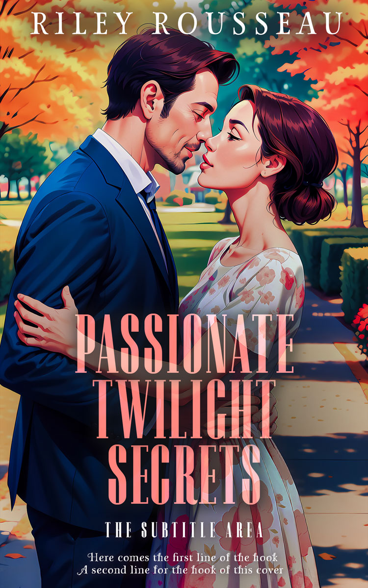 2D view of Burning Sand #15304 - Premade Romance Book Cover