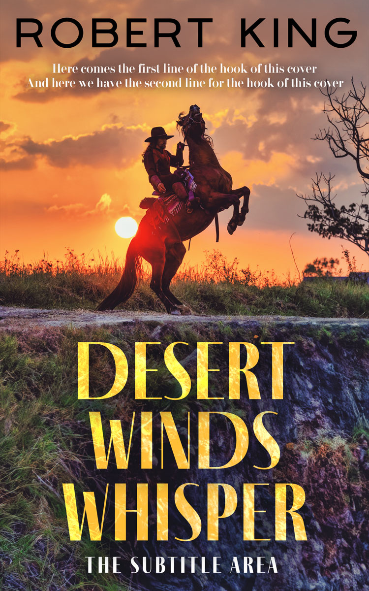 2D view of Thunder #15327 - Premade Action & Adventure Book Cover