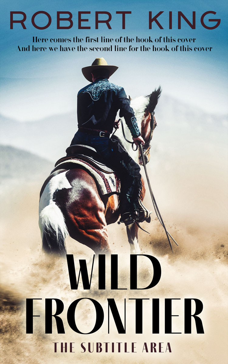 2D view of Pickled Bluewood #15329 - Premade Western Book Cover