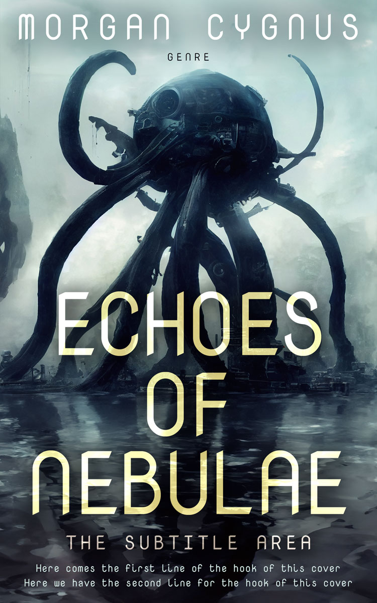 2D view of Premade Science Fiction Book Cover - Tasman