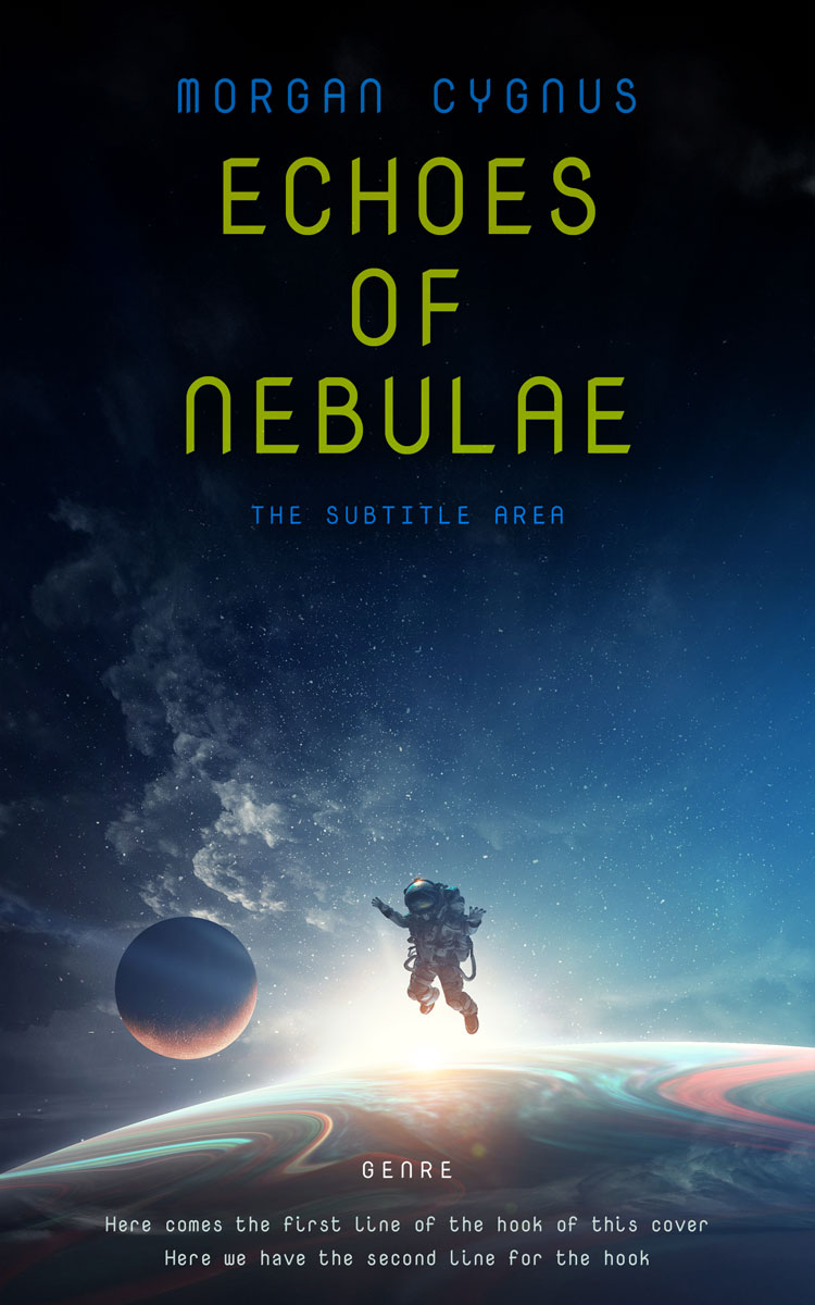 2D view of Ebony #15356 - Premade Science Fiction Book Cover