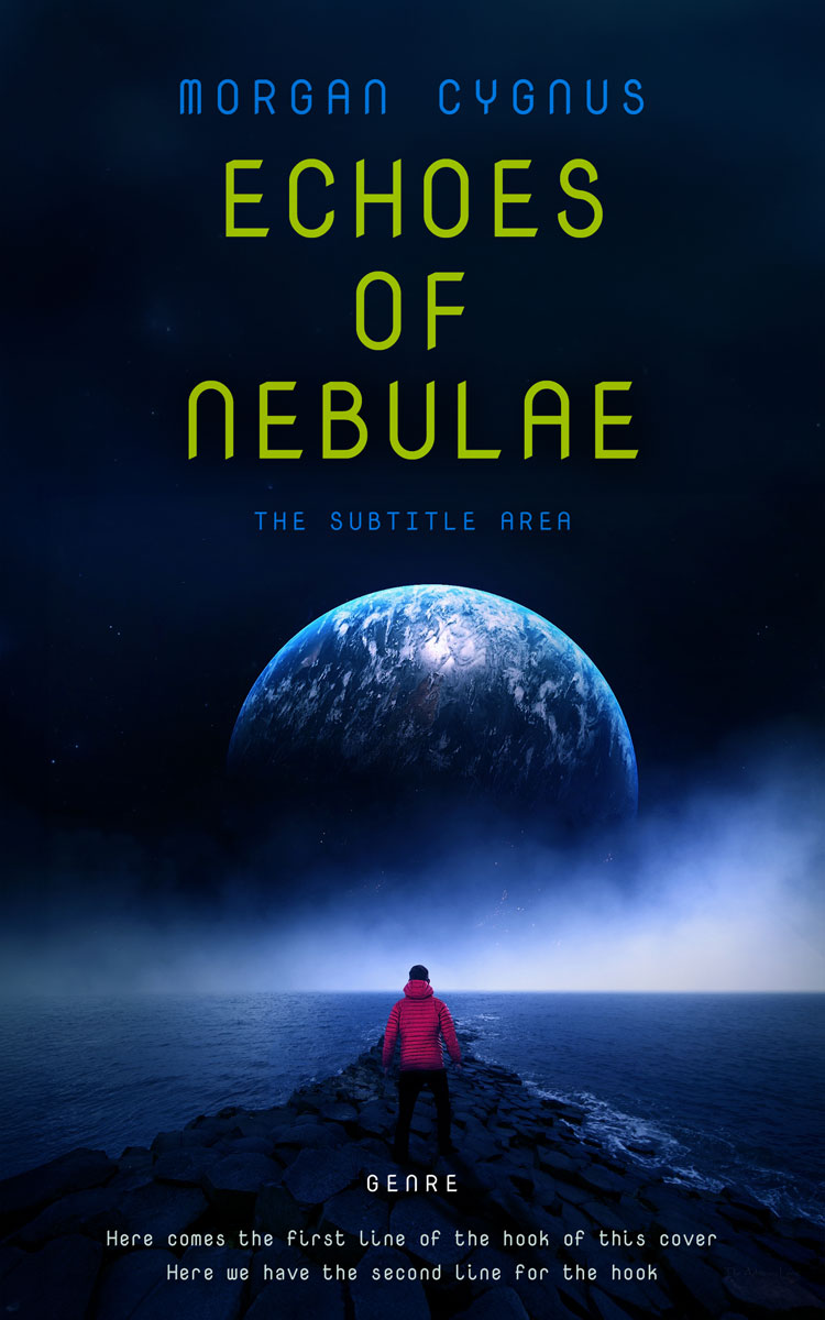 2D view of Black Pearl #15357 - Premade Science Fiction Book Cover