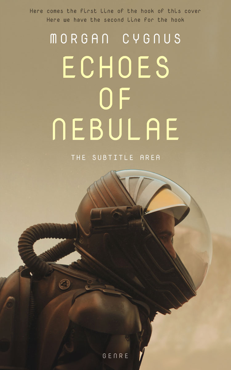 2D view of Sandrift #15359 - Premade Science Fiction Book Cover