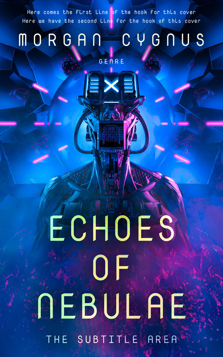 2D view of Premade Science Fiction Book Cover - Deep Koamaru