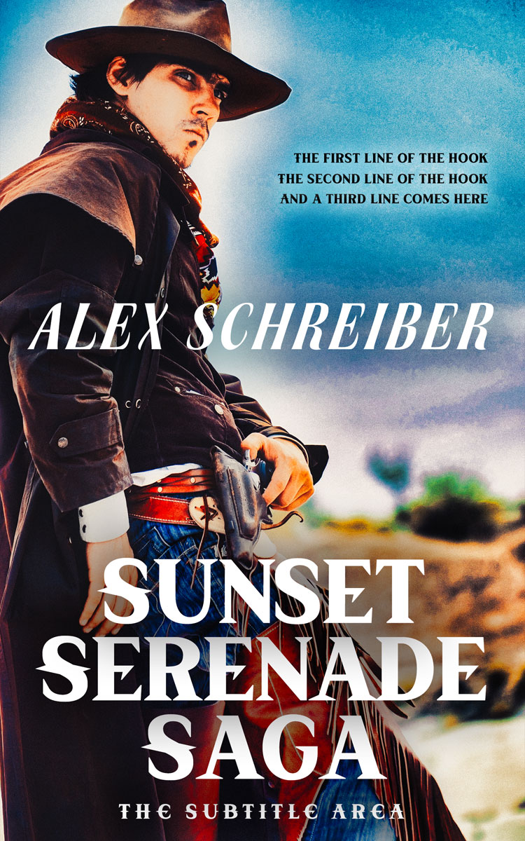 2D view of Vanilla #15377 - Premade Action & Adventure Book Cover