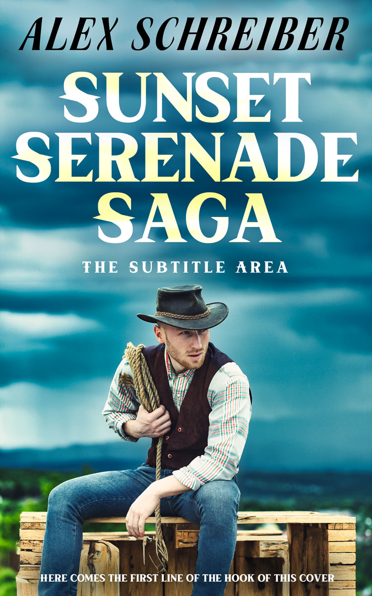 2D view of Calypso #15382 - Premade Action & Adventure Book Cover