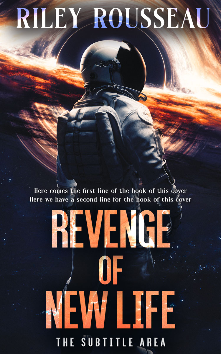 2D view of Calico #15436 - Premade Science Fiction Book Cover