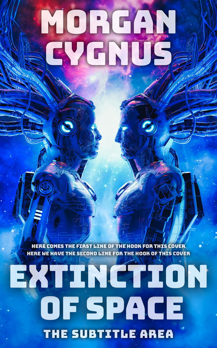 2D view of Premade Romance Book Cover - Lavender Gray