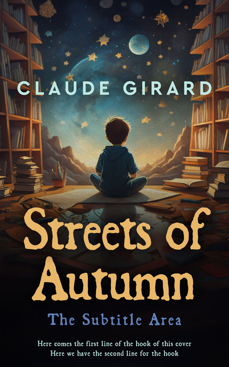 2D view of Thunder #15470 - Premade Education Book Cover