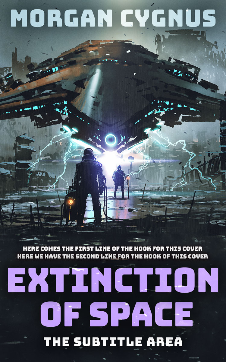 2D view of Outer Space #15474 - Premade Apocalyptica Book Cover