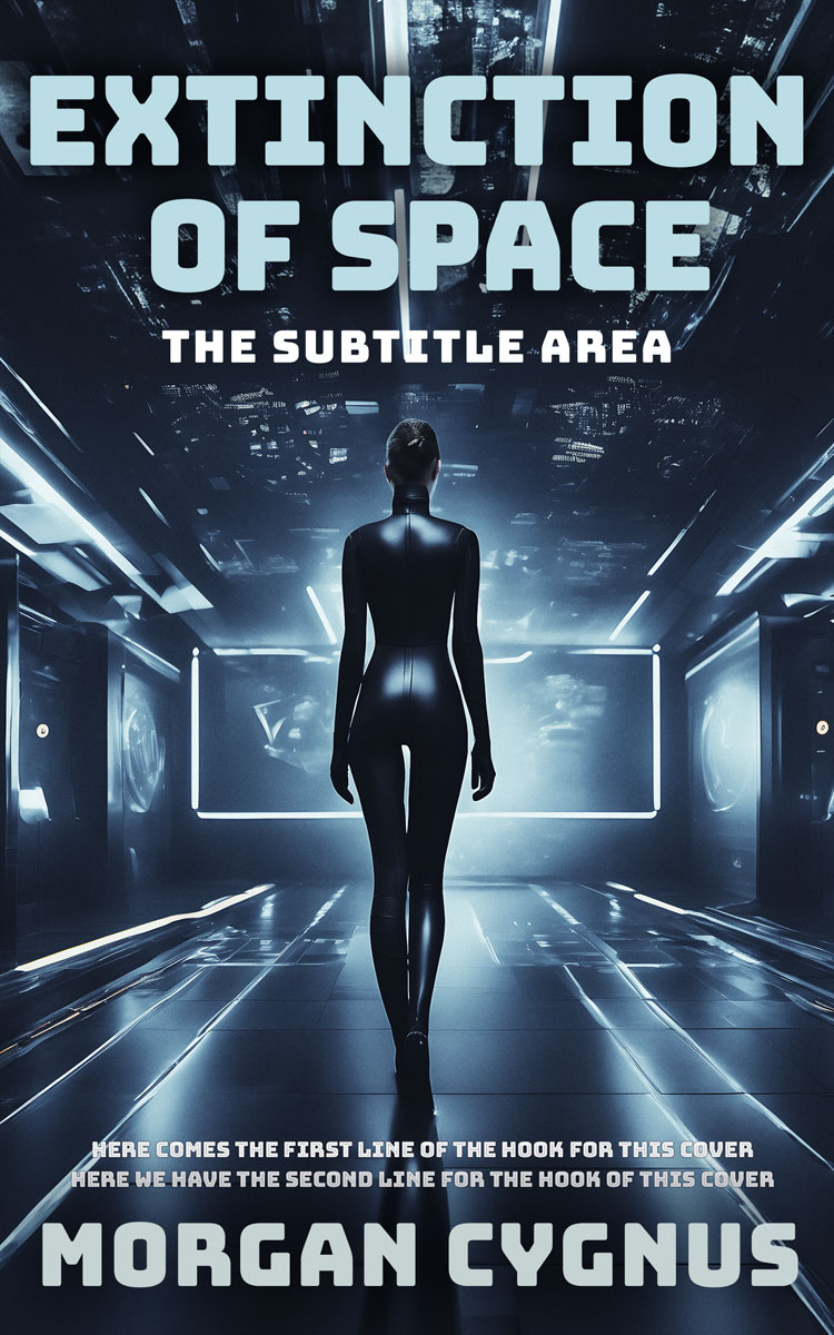 2D view of Mirage #15480 - Premade Science Fiction Book Cover