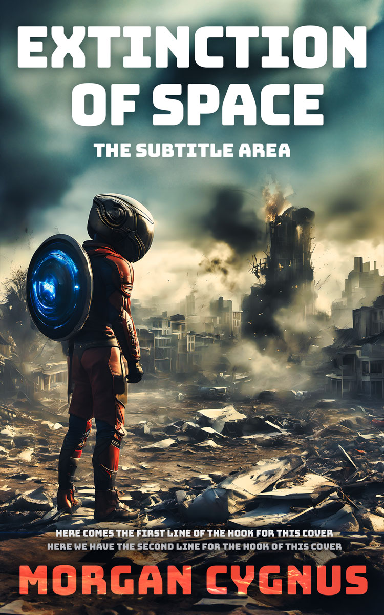 2D view of Outer Space #15482 - Premade Apocalyptica Book Cover