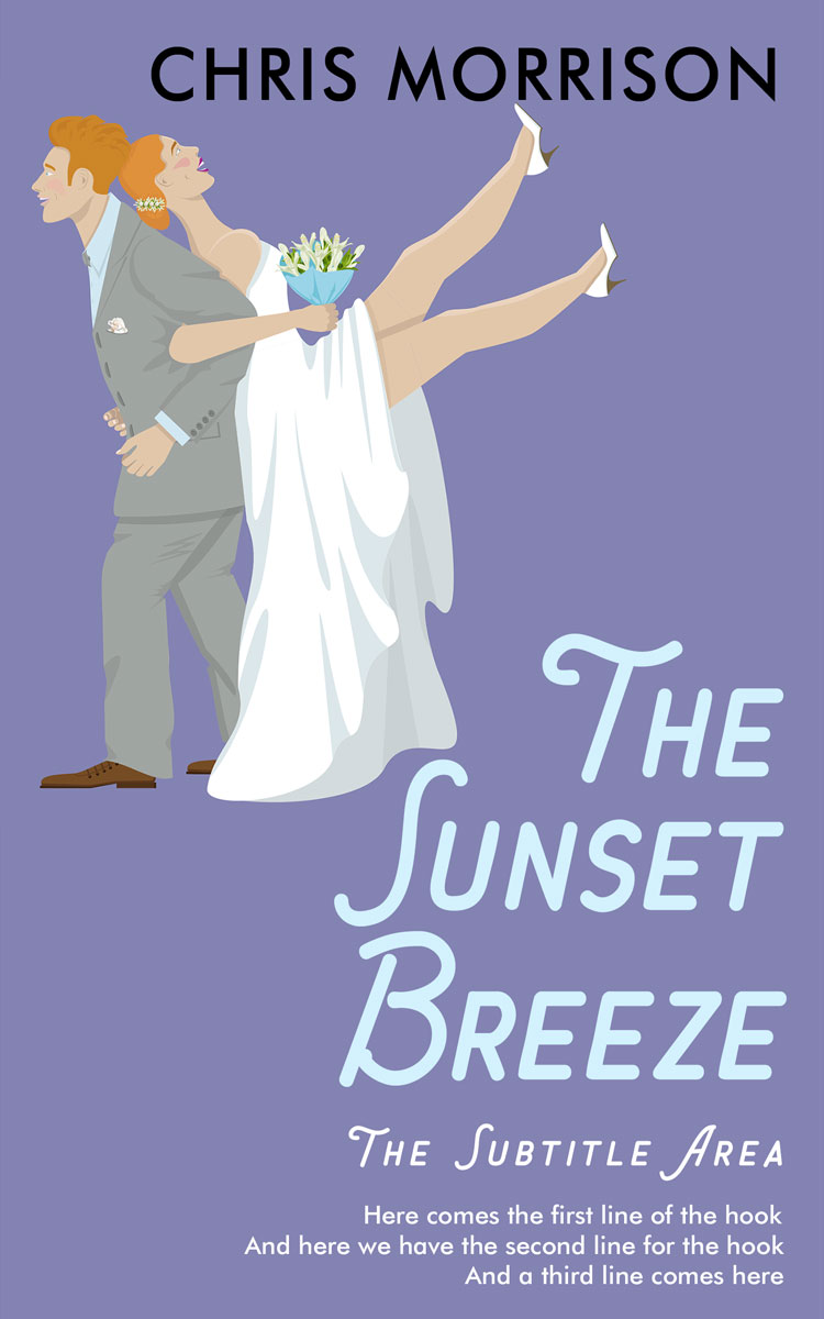 2D view of Wild Blue Yonder #15508 - Premade Romance Book Cover