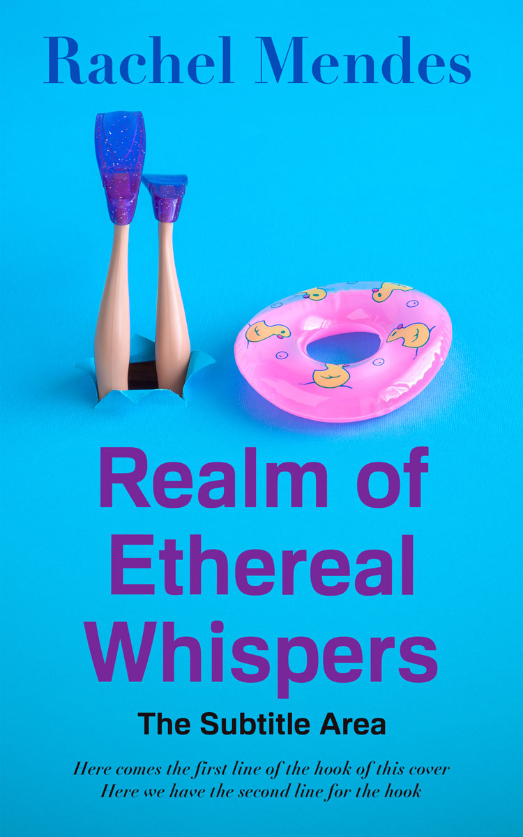 2D view of Premade Surreal Book Cover - Cerulean